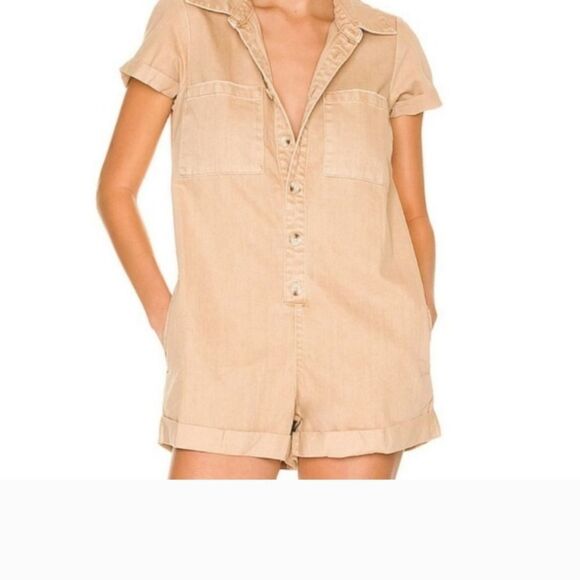 Show Me Your Mumu L Denim, beige, Sand, Camel, romper